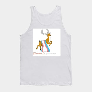 Fallow deer with transgender flag Tank Top